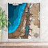 3D wooden map of Israel at the time of Jesus with engraved biblical regions